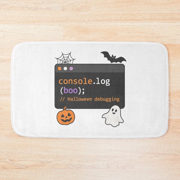 Item preview, Programmer Humor Tech Shirt Halloween Console Log Debugging designed and sold by shashtopia.