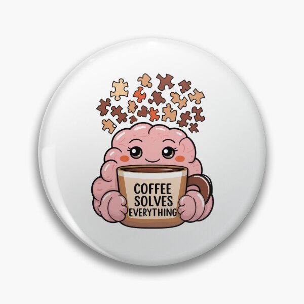 Item preview,  Brain Teaser- Coffee Lover's Delight: 'Coffee Solves Everything designed and sold by wellie-chic.