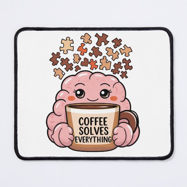 Item preview, Brain Teaser- Coffee Lover's Delight: 'Coffee Solves Everything designed and sold by wellie-chic.