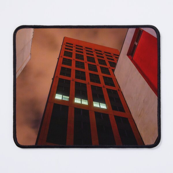 Item preview, Nighttime View of Modern High-Rise Between City Buildings designed and sold by minstr3l.