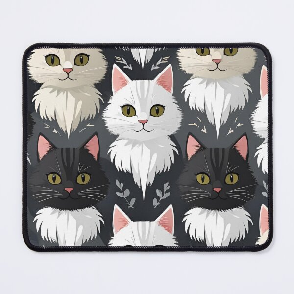 Item preview, White Cat Pattern designed and sold by PatronesKawai.
