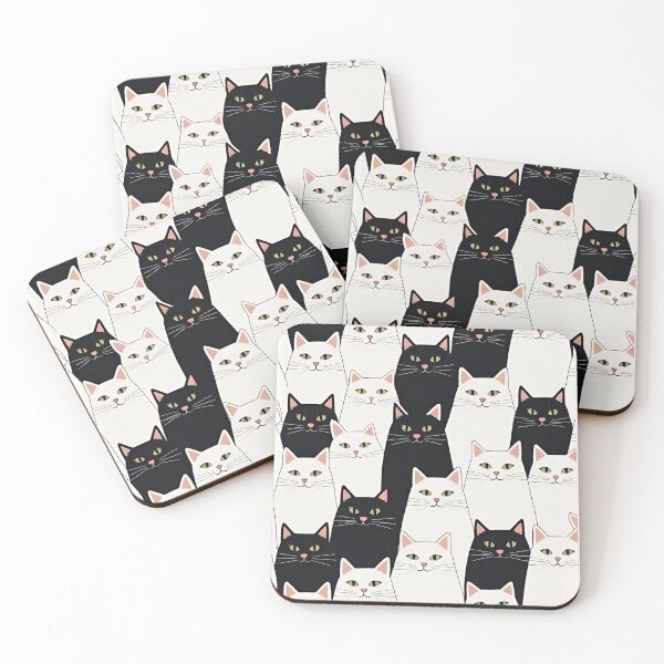 Item preview, White Cat Pattern designed and sold by PatronesKawai.