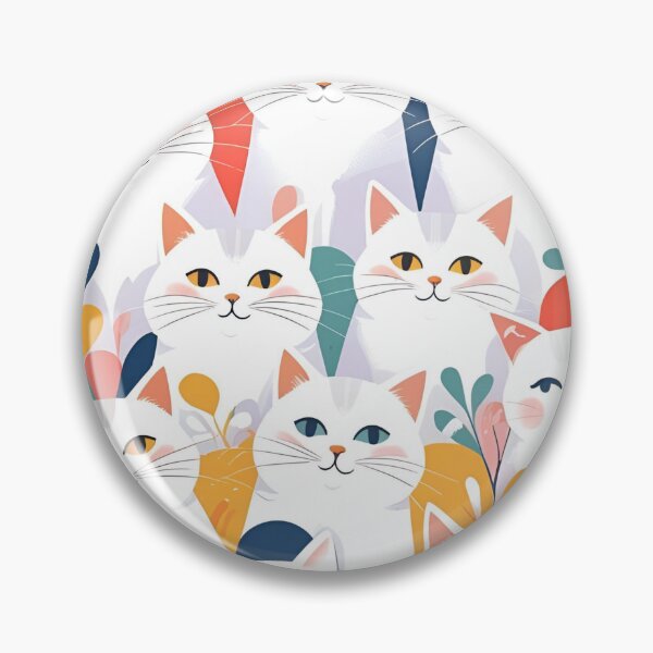 Item preview, White Cat Pattern designed and sold by PatronesKawai.
