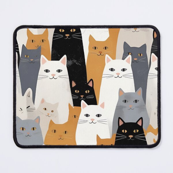 Item preview, White Cat Pattern designed and sold by PatronesKawai.