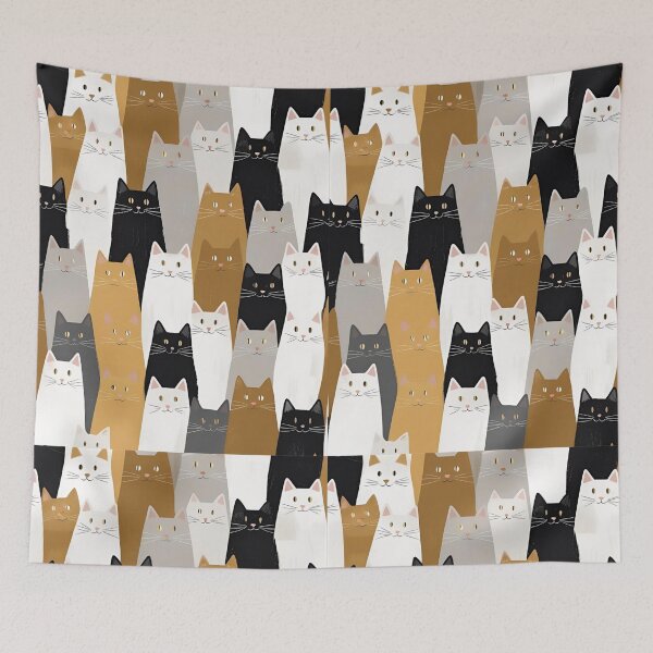 Item preview, Tricolor Cat Pattern designed and sold by PatronesKawai.