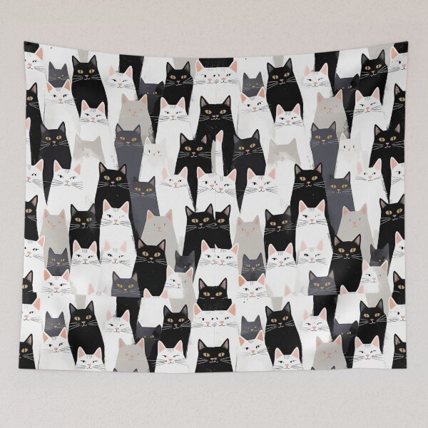 Item preview, Tricolor Cat Pattern designed and sold by PatronesKawai.