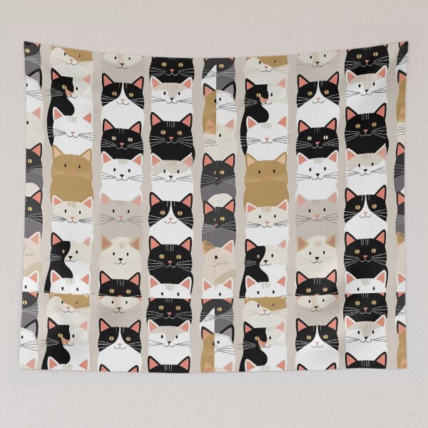 Item preview, Tricolor Cat Pattern designed and sold by PatronesKawai.