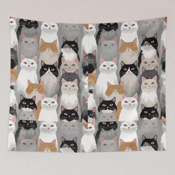 Item preview, Tricolor Cat Pattern designed and sold by PatronesKawai.