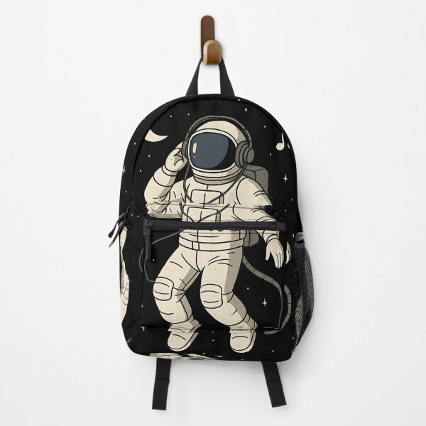 Item preview, Astronaut Listening to Music in Space - Cosmic Vibes Spaceman with Headphones designed and sold by Resonance Frequency.