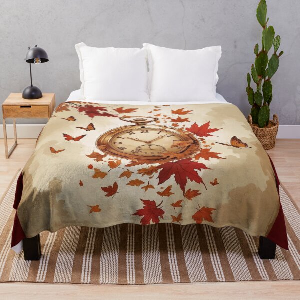 Item preview, Vintage Pocket Watch Transforming Into Butterflies – Sepia Time Fade Art with Autumn Mood designed and sold by Deezyned.