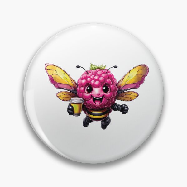 Item preview, Raspberry Coffee Bee designed and sold by caffin8ed.