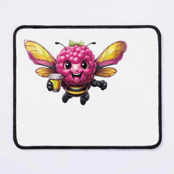 Item preview, Raspberry Coffee Bee designed and sold by caffin8ed.