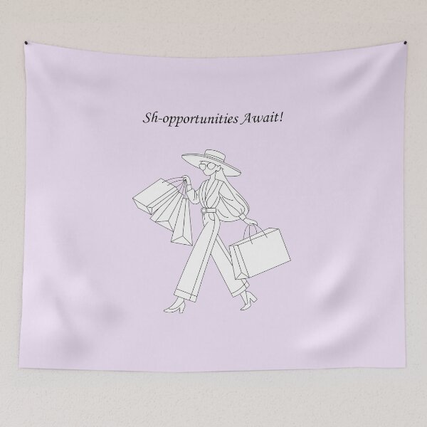 Item preview, Female Shopper wearing Hat: Sh-opportunities Await! designed and sold by SomeGuyLou.