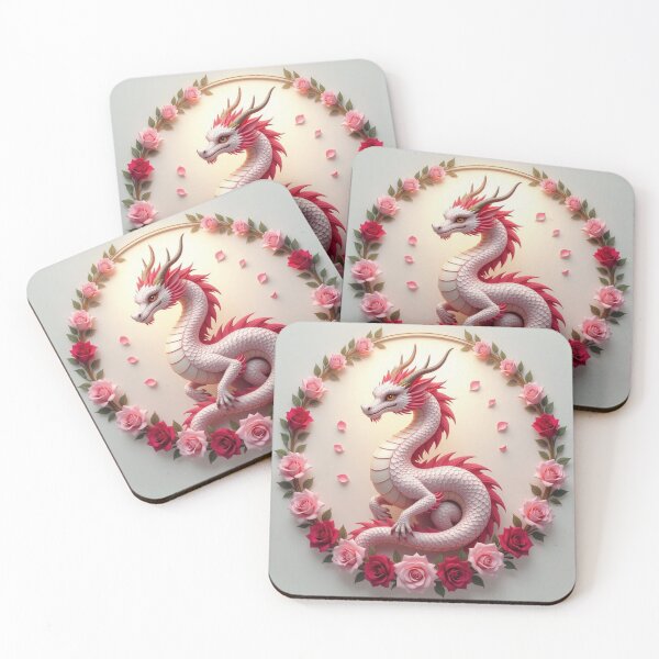 Item preview, Beautiful Dragon With Flowers designed and sold by Planetporridge.