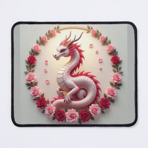 Item preview, Beautiful Dragon With Flowers designed and sold by Planetporridge.