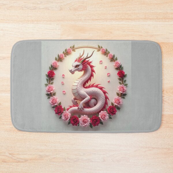Item preview, Beautiful Dragon With Flowers designed and sold by Planetporridge.