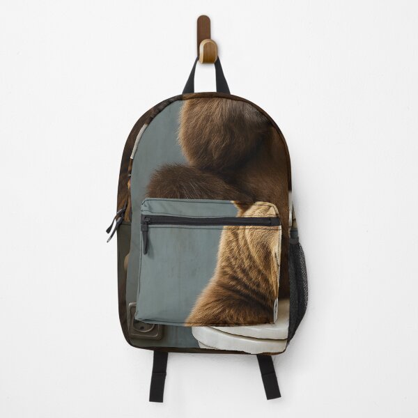 Item preview, Funny Bear on Toilet with Smartphone – Quirky Animal Humor Art designed and sold by ParadisePosters.