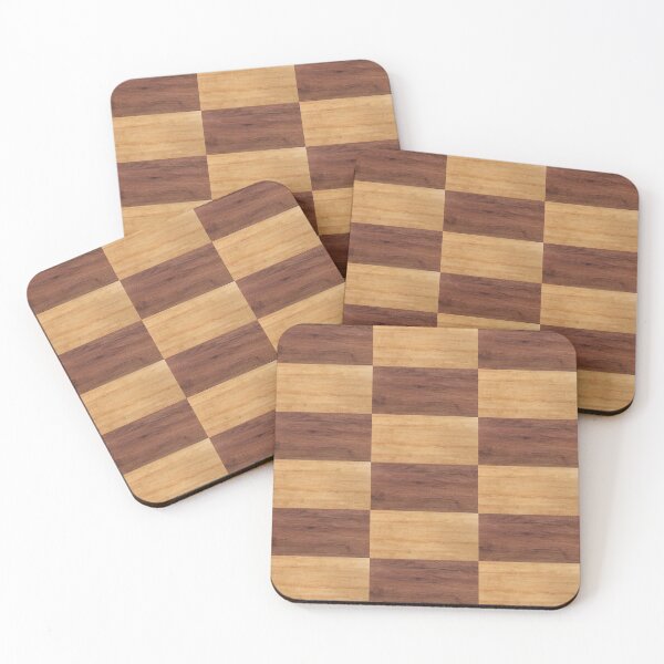 Item preview, Checkered wood pattern texture - Rustic square design designed and sold by Jjc59.