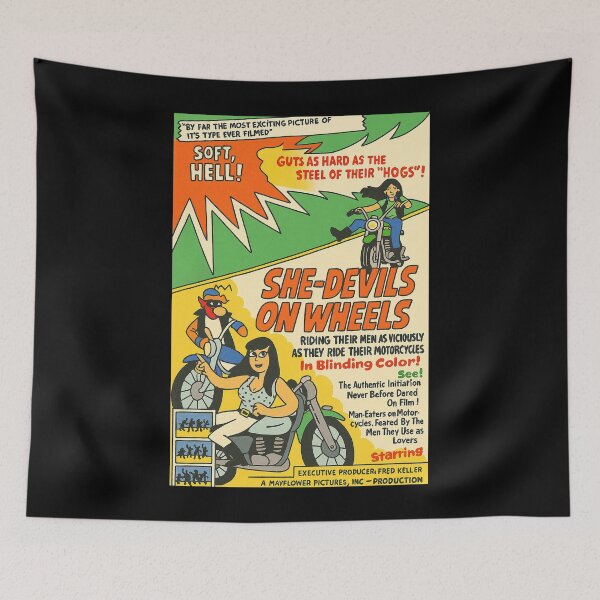 Item preview, She-Devils on Wheels designed and sold by ChickenFund.