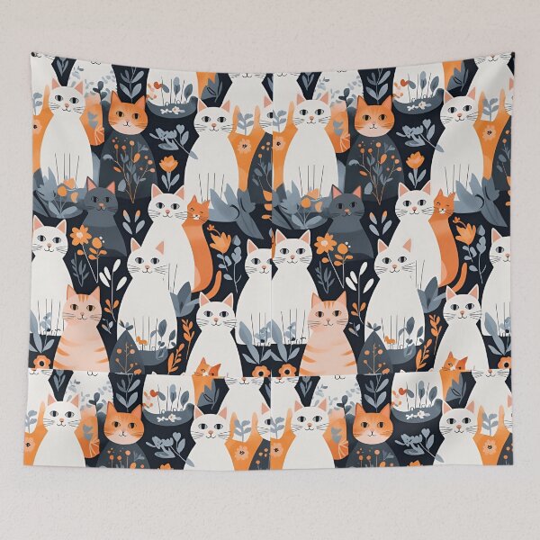 Item preview, Tricolor Cat Pattern designed and sold by PatronesKawai.