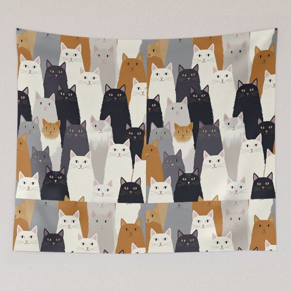Item preview, Tricolor Cat Pattern designed and sold by PatronesKawai.