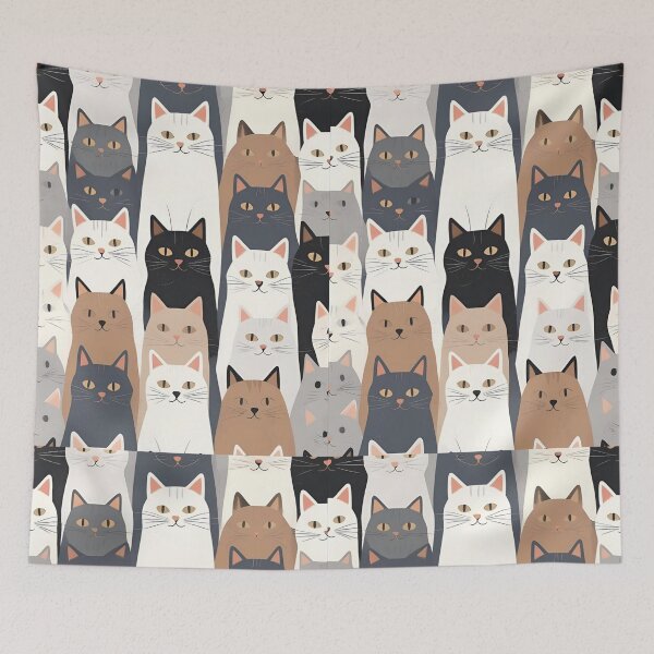 Item preview, Tricolor Cat Pattern designed and sold by PatronesKawai.