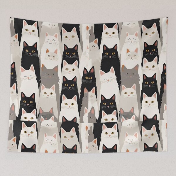 Item preview, Tricolor Cat Pattern designed and sold by PatronesKawai.