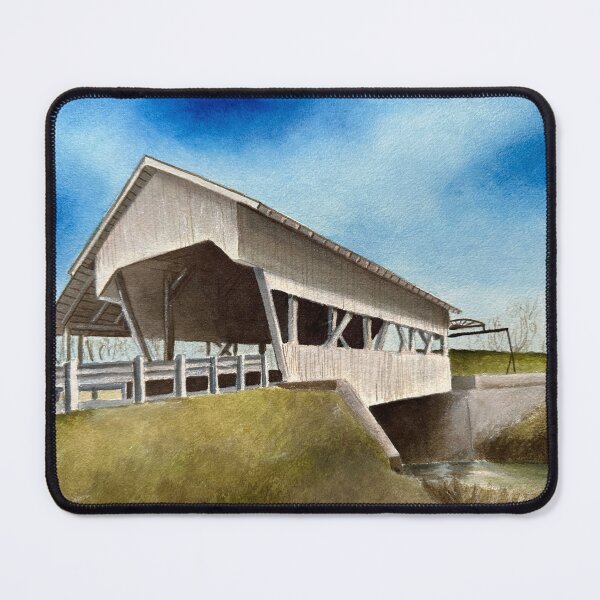 Item preview, Miller’s Run Covered Bridge designed and sold by JHWatercolors.