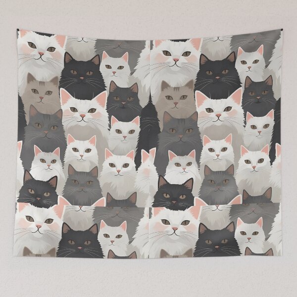 Item preview, Tricolor Cat Pattern designed and sold by PatronesKawai.