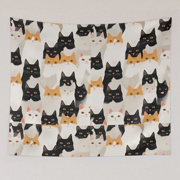 Item preview, Tricolor Cat Pattern designed and sold by PatronesKawai.