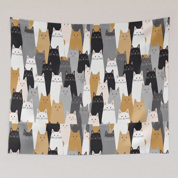 Item preview, Tricolor Cat Pattern designed and sold by PatronesKawai.