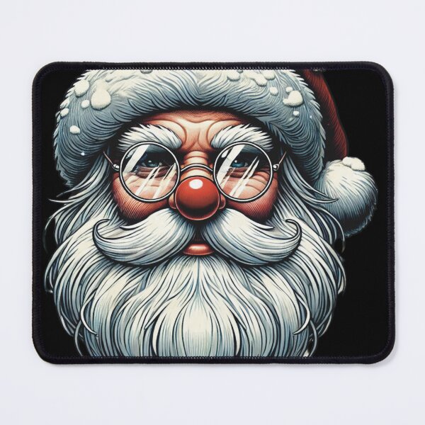 Item preview, Classic Santa Face with Glasses - Merry Christmas Portrait designed and sold by Iras-Art-Corner.