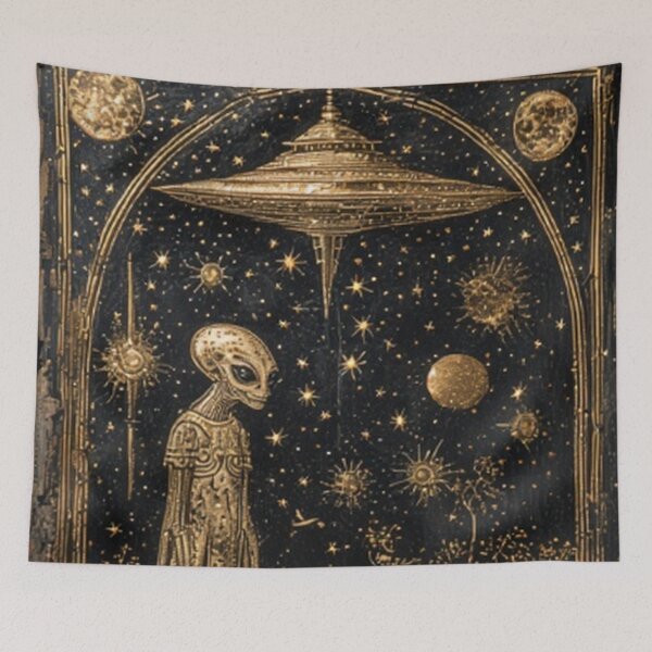 Item preview, ET Alien Ufo Art designed and sold by TheDarkWardrobe.