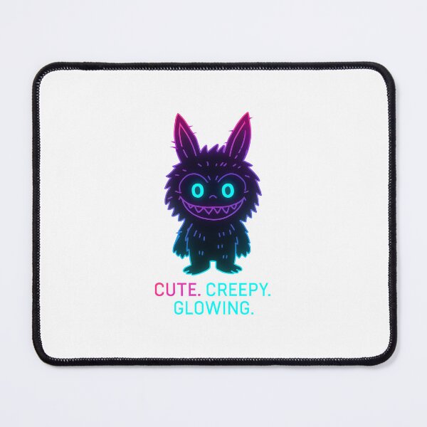 Item preview, Labubu Glow Drop – Transparent Neon Glitch Toy Design designed and sold by Aucia.