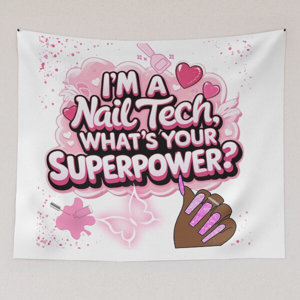 Item preview, Nail Tech.  I do nails what's your superpower.  designed and sold by Lisaarts.