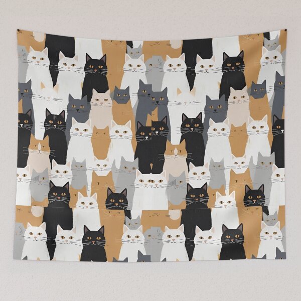 Item preview, Tricolor Cat Pattern designed and sold by PatronesKawai.