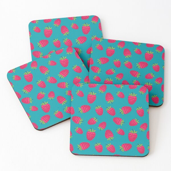 Item preview, Modern Stylish Kawaii Seamless Raspberry Pattern  designed and sold by CapturedByeJ.