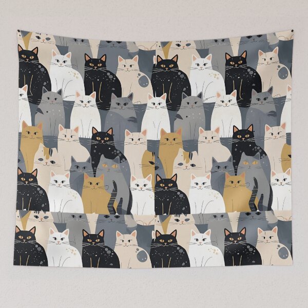 Item preview, Tricolor Cat Pattern designed and sold by PatronesKawai.