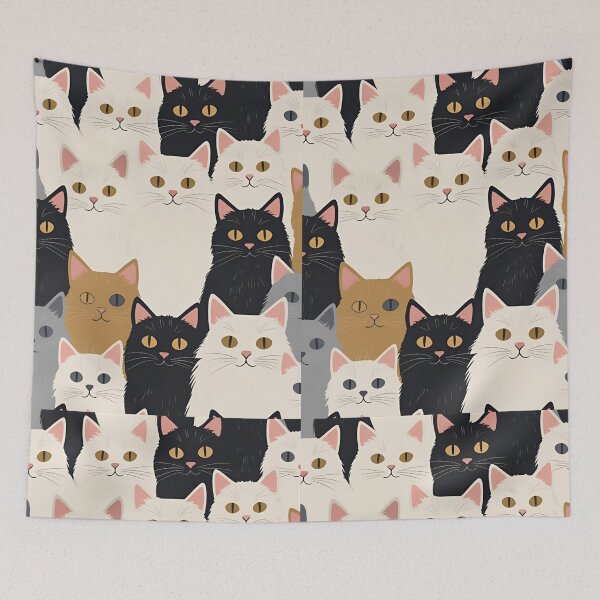 Item preview, Tricolor Cat Pattern designed and sold by PatronesKawai.