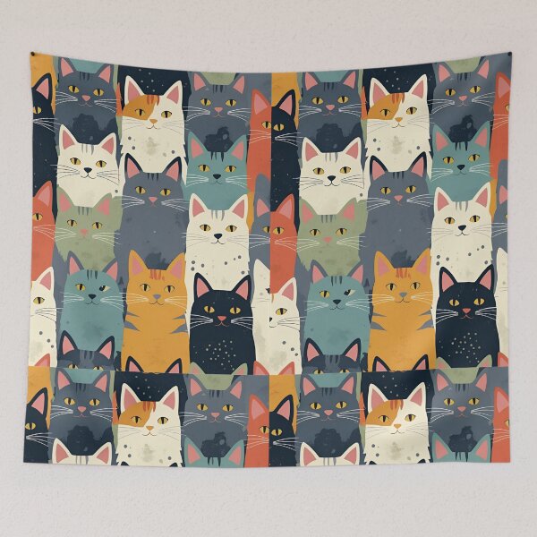 Item preview, Tricolor Cat Pattern designed and sold by PatronesKawai.
