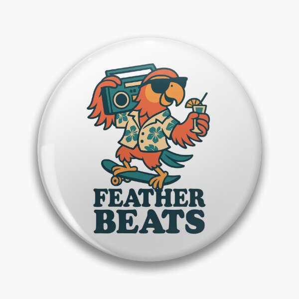 Item preview, Feather Beats Parrot designed and sold by TinyDoodles.