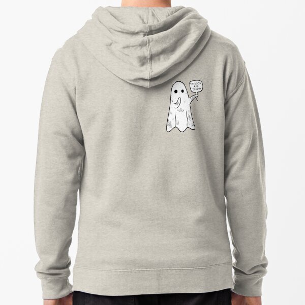 Item preview, Tattooed Ghost Irony Design – “Tattoos Are Trashy” designed and sold by Moonbeam-Market.