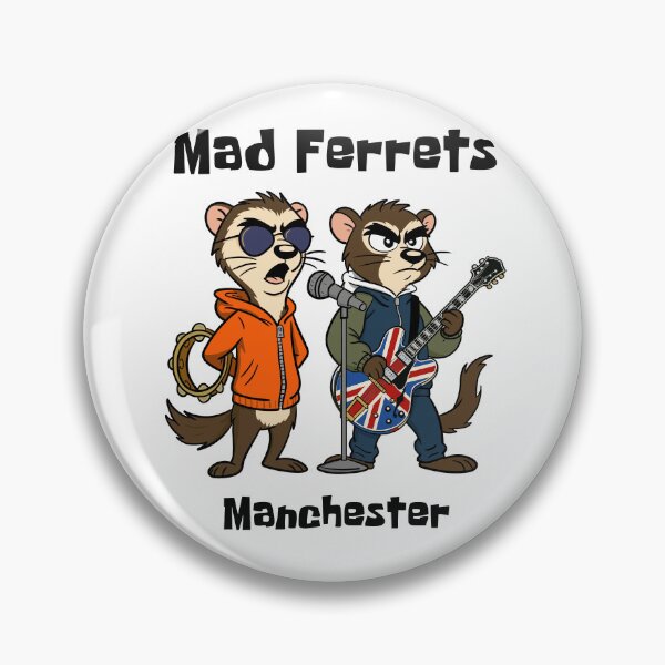 Item preview, Liam and Noel Mad Ferrets Manchester Britpop designed and sold by goofyfootartist.