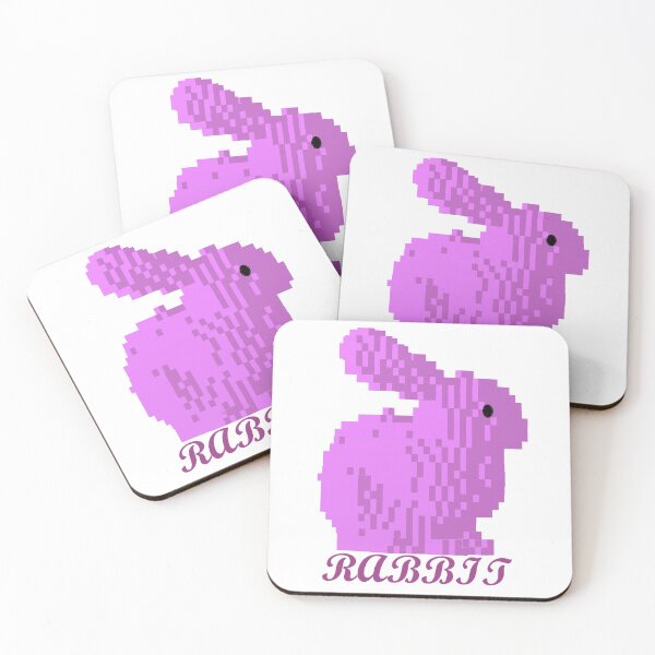 Item preview, Smart Pixel Bunny – Retro Nerd Rabbit designed and sold by Amateurtrader.
