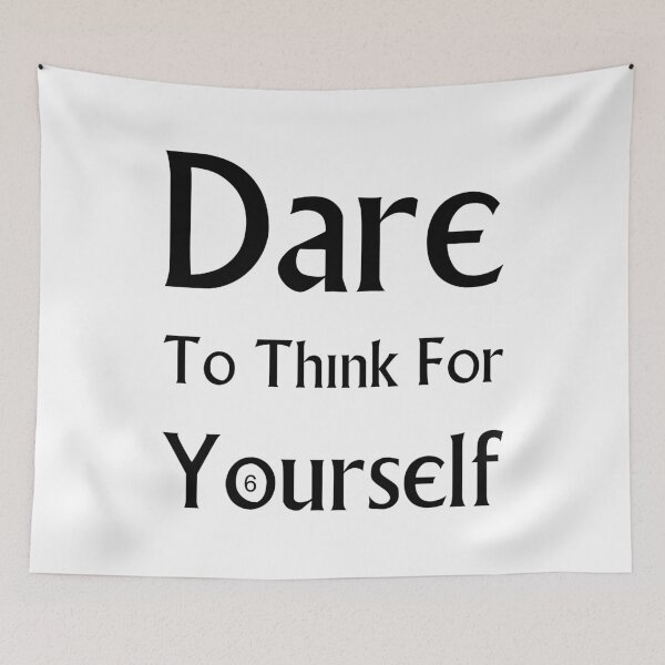 Item preview, Dare To Think For Yourself designed and sold by SlumCity.