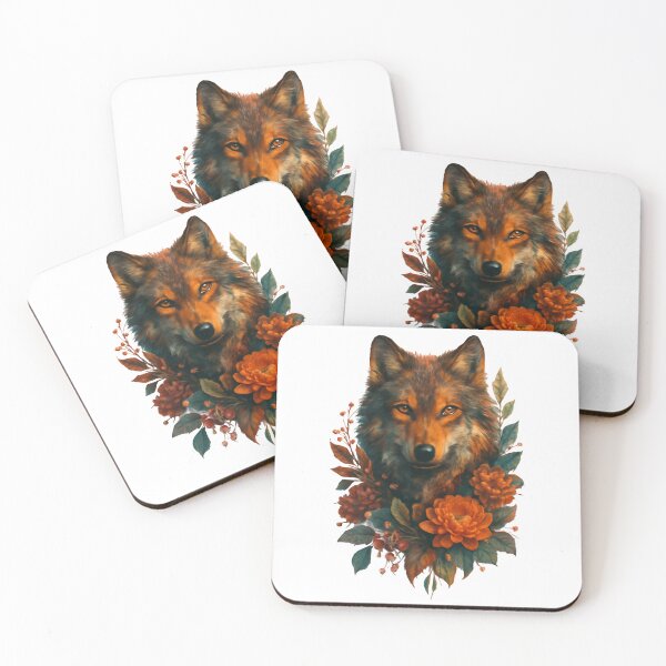 Item preview, Wolf in Autumn Bloom designed and sold by FBA.