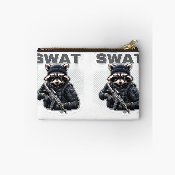 Item preview, SWAT Raccoon Tactical Operator | Funny Armed Animal Design designed and sold by GiftLore Studio.