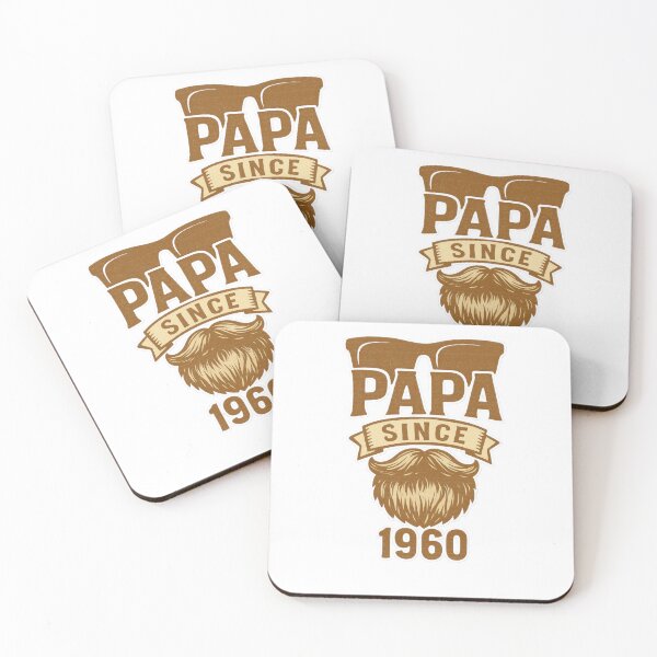 Item preview, Papa Since 1960 Retro Beard and Sunglasses Vintage Papa Gift Design designed and sold by duke818.
