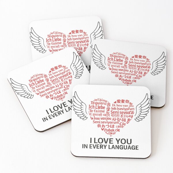 Item preview, I Love You in Every Language – Multilingual Heart designed and sold by alizo74.