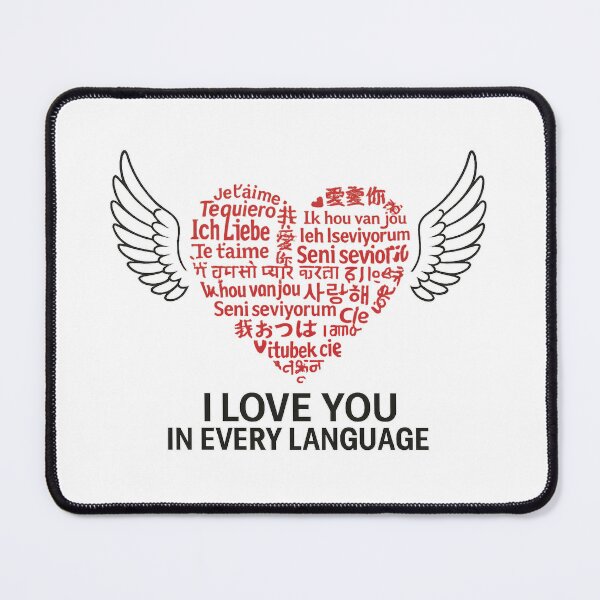 Item preview, I Love You in Every Language – Multilingual Heart designed and sold by alizo74.